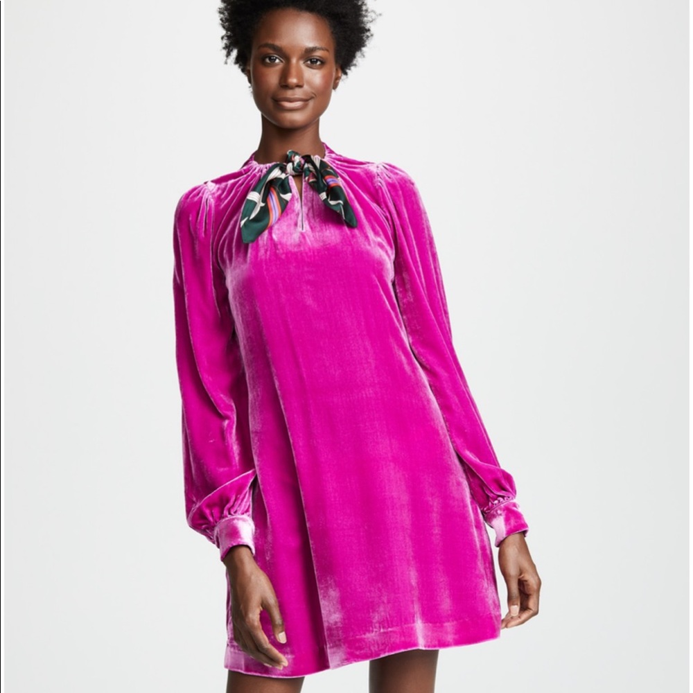 Diane Von Furstenberg Velvet Mini Dress